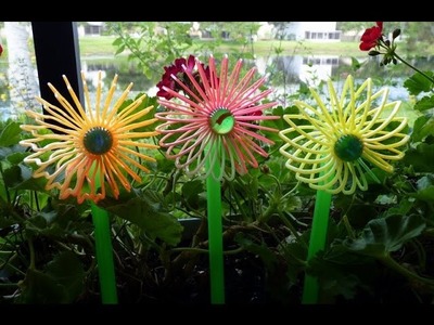Recycled plastic drinking straws ideas