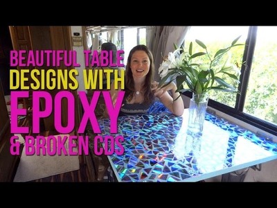 RV Renovations: Make a beautiful table with epoxy and CDs