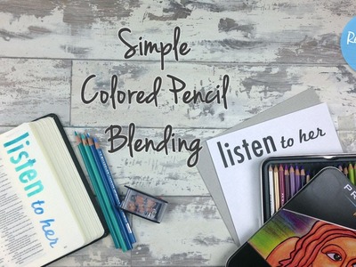 Simple Colored Pencil Blending - Bible Art Journaling Challenge Week 28