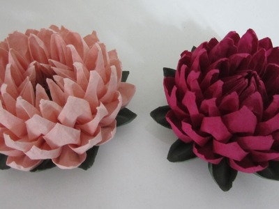 TUTORIAL - Simple and Easy to make Lotus Flower (蓮花)
