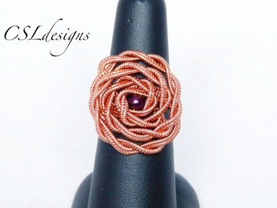 Wirework rose ring