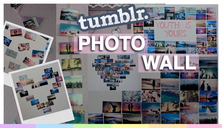 10 Tumblr Photo Wall Ideas ! ~ Cute Ways to Display & Organize Photos In Your Room