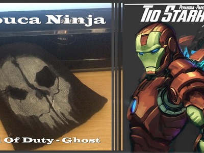 #25 Tio Stark - Pepakura. Papercraft - DIY Balaclava Touca Ninja Call Of Duty Ghost ( Mask )