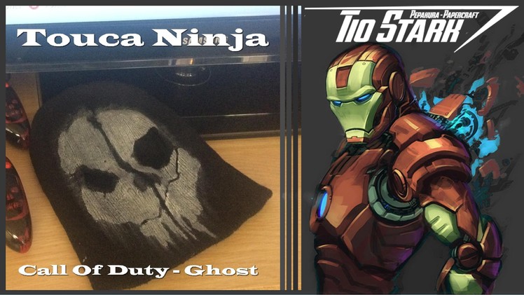 #25 Tio Stark - Pepakura. Papercraft - DIY Balaclava Touca Ninja Call Of Duty Ghost ( Mask )