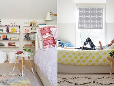 A Modern & Colorful Oasis For Two Girls