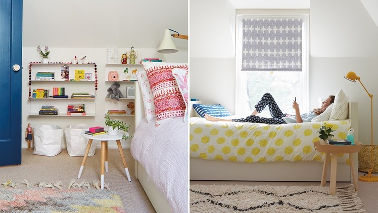 A Modern & Colorful Oasis For Two Girls
