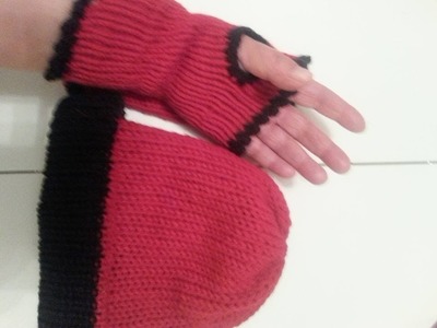 Addi express, my gigant knit knit fingerless mittens