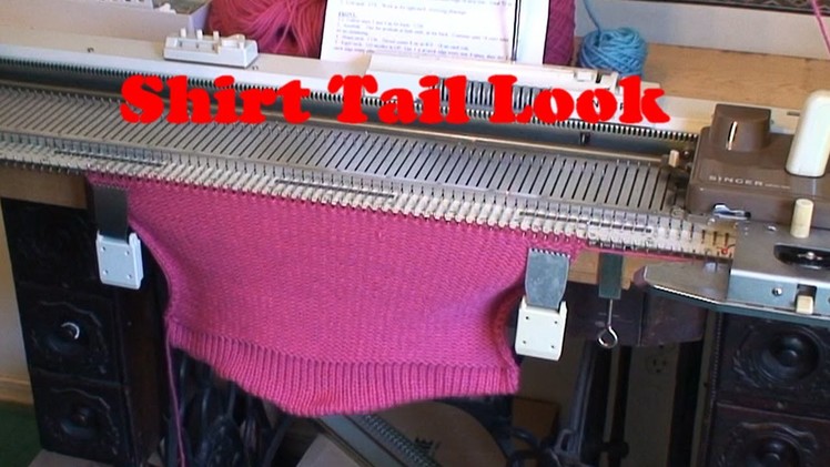 Adding a Shirt Tail look to a sweater back