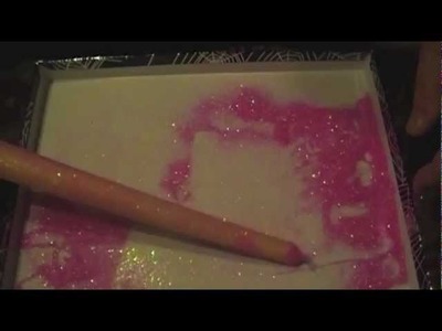 Adding Glitter to a Candle