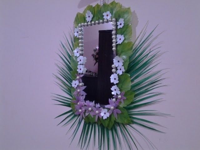 Best Out Of Waste Plastic  fabulous Mirror Wall Hanging