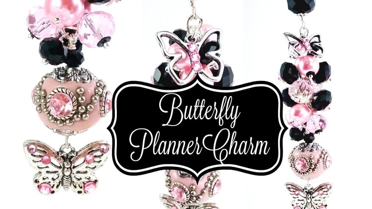 Butterfly Beaded Purse.Planner Charm!