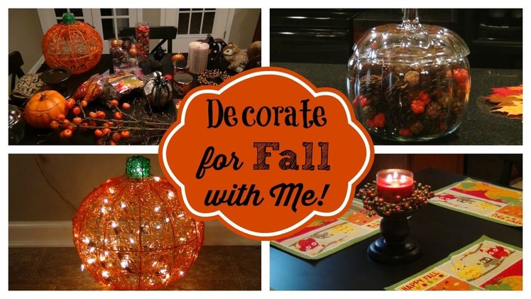 Countdown to Fall Episode #4:  Decorate for Fall with Me & Fall Home Tour!