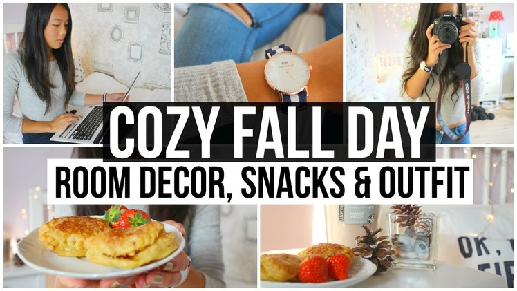 Cozy Fall Day: Room Decor, Snacks & Outfit