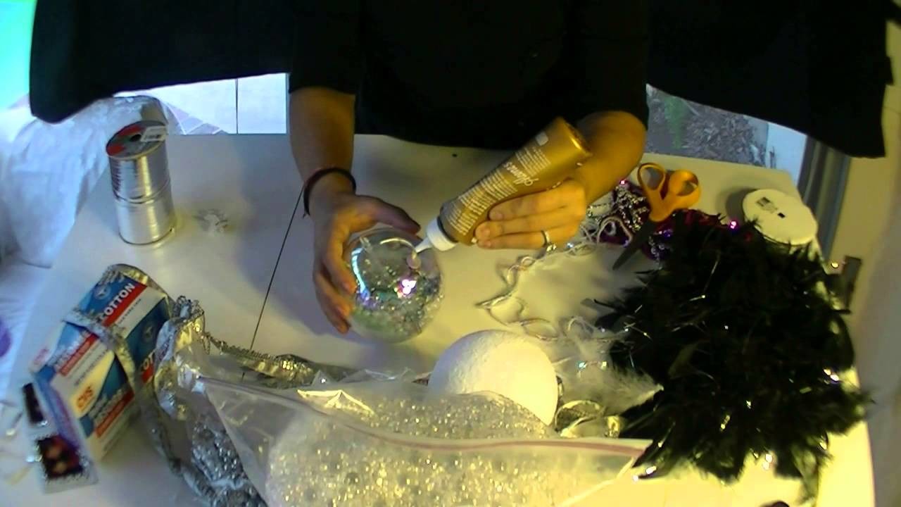 DIY Christmas Ornaments - Make your own Winter Wonderland and Feathery Glam Ornaments