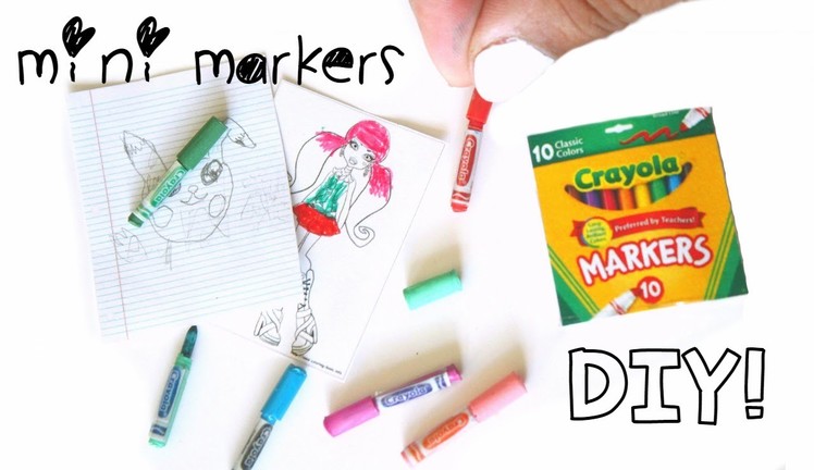 DIY miniature markers ( REALLY WORK)