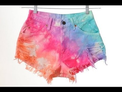 DIY Tie-Dye Shorts! |ElisabethBeauty1