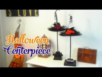 Elegant decor for Halloween, Witch hat centerpiece - Isa ❤️