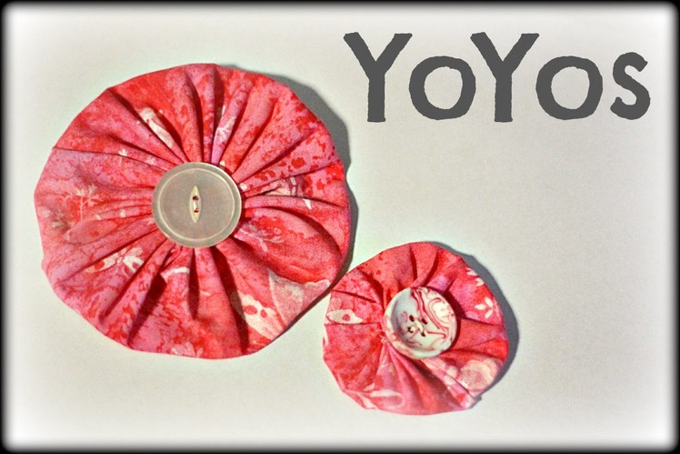 Fabric YoYos (A Twisted Quickie)