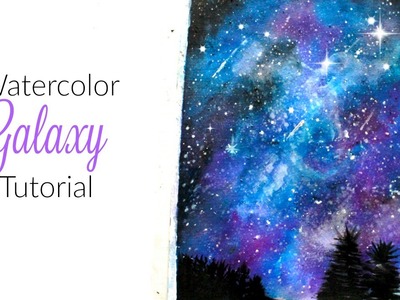 Galaxy Watercolor Painting