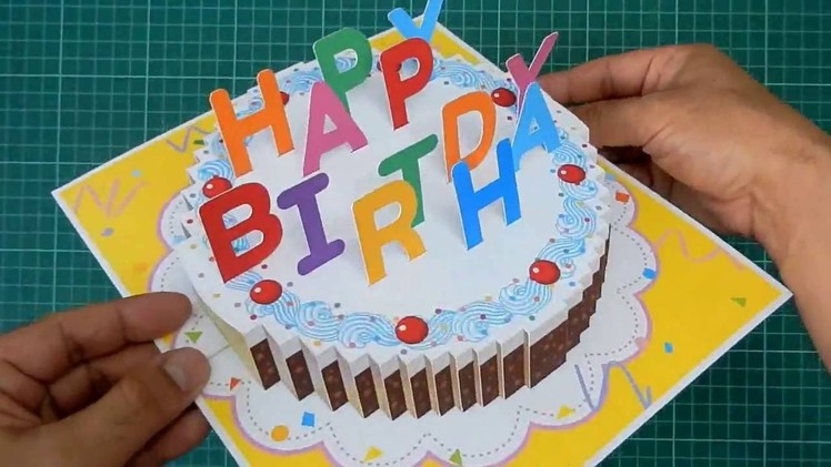 Happy Birthday Cake Pop Up Card Tutorial