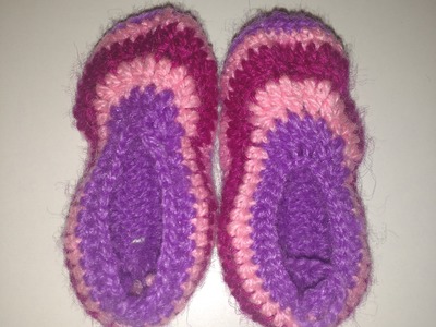 HINDI |  Easy Crocheted Baby Booties Part-1
