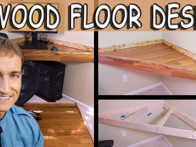 How to Build a Simple Legless Corner Desk With Wood Flooring
