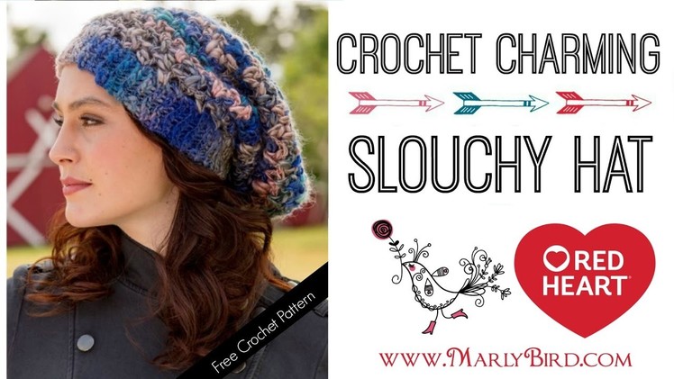 How to Crochet Charming Slouchy Hat
