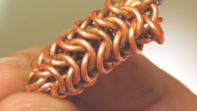 HOW TO DO ROUNDMAILLE CHAIN MAILLE WEAVE