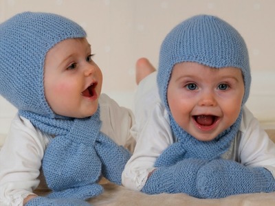 How to knit the Aviator baby helmet hat