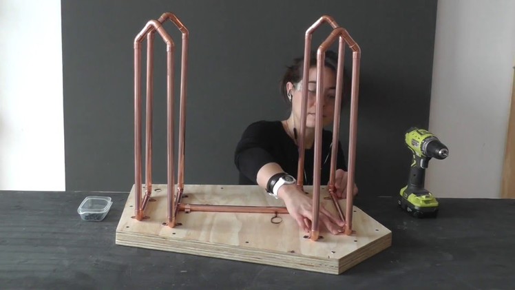 How to Make a Coffee Table With Copper Legs