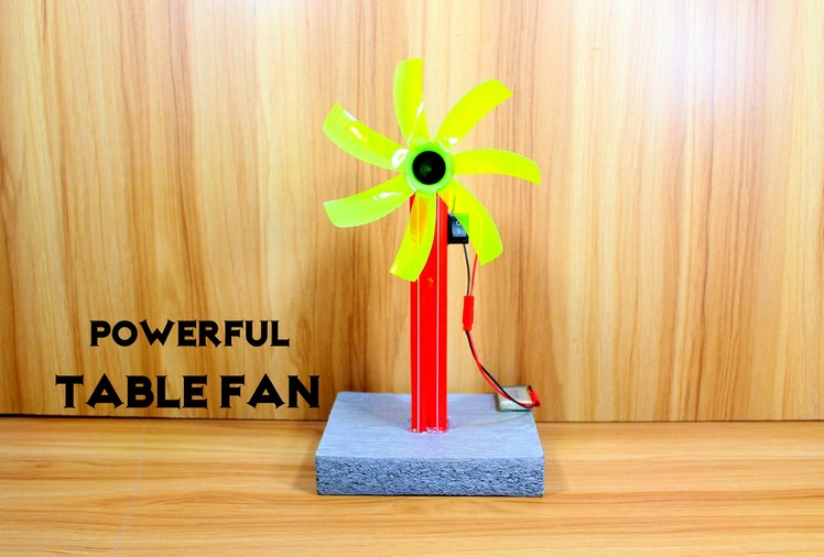 How to Make an Electric Table Fan using Bottle - Very Simple