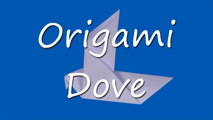 How to make an origami dove