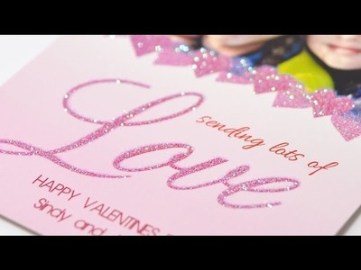 How to make glitter and sparkle effect on greeting cards BLING?