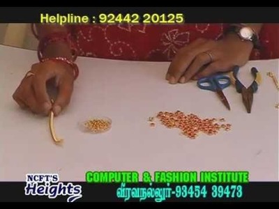 Jewelry making at home in tamil | Necklace Making at Home