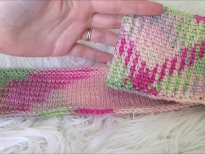 Knit Argyle Color Pooling