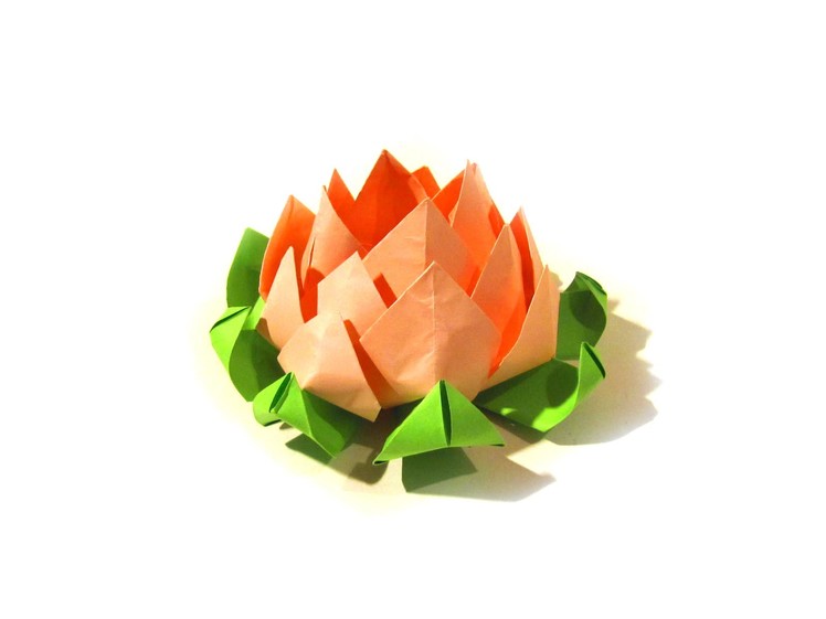 Lotus Flower Origami - Modular origami - Very easy - Valentine's Day gift