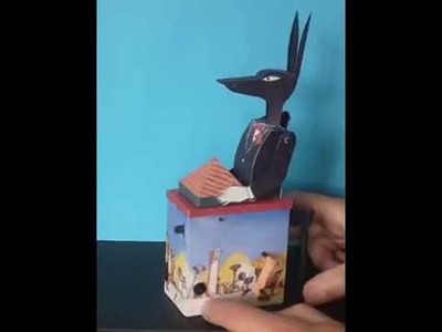 Magic Soup or Rabbit out of a hat, a paper automaton
