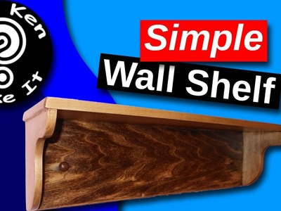 Make a Simple Wall Shelf using Rabbet Joints - I used Poplar