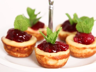 Mini Cherry Cheesecake Recipe - Laura Vitale - Laura in the Kitchen Episode 622