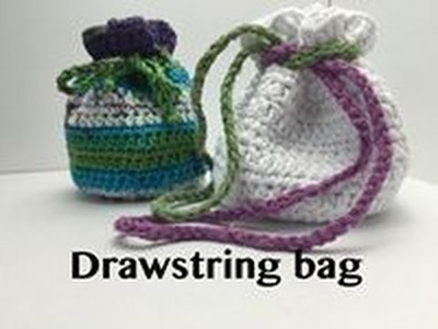 Ophelia Talks about Crocheting a Drawstring Bag (no counting stitches required!!)