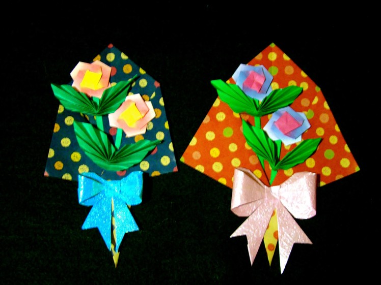 Origami Maniacs 214: Flower Bouquet 1. Ramo de Flores 1