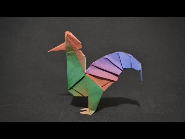 Origami: Rooster ( Wellington W ) - Instructions in English ( BR )