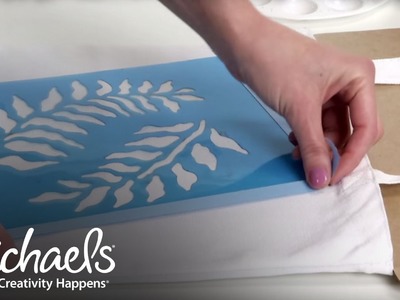 Stenciling on Fabric | Crafting Quick Tips | Michaels