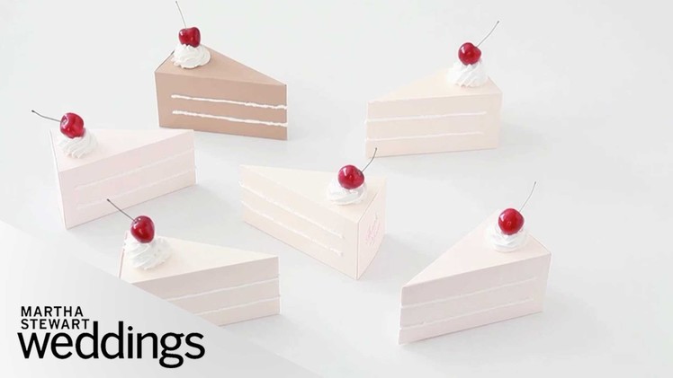Turn a Cake Box Into a Creative Giveaway - Martha Stewart Weddings
