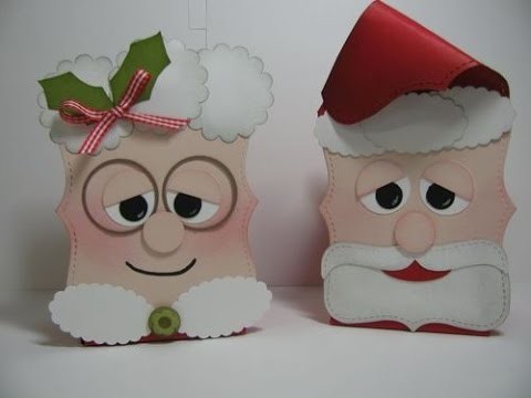 Use Stampin' Up!'s Top Note Die to Make Santa and Mrs. Claus Gift Boxes
