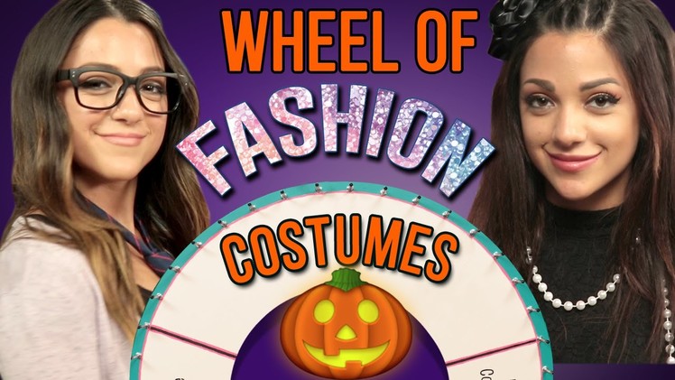1 Minute Halloween Costume Challenge with Niki and Gabi #WheelOfFashion