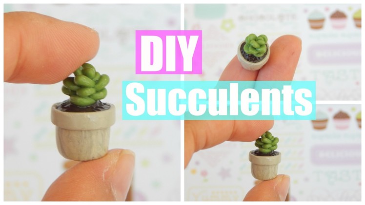 2 in 1 Succulents Plant Polymer Clay Tutorial! |PastelPandaz