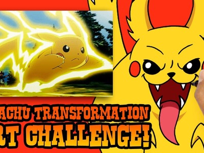 ART CHALLENGE!!! Pikachu Beast Transformation