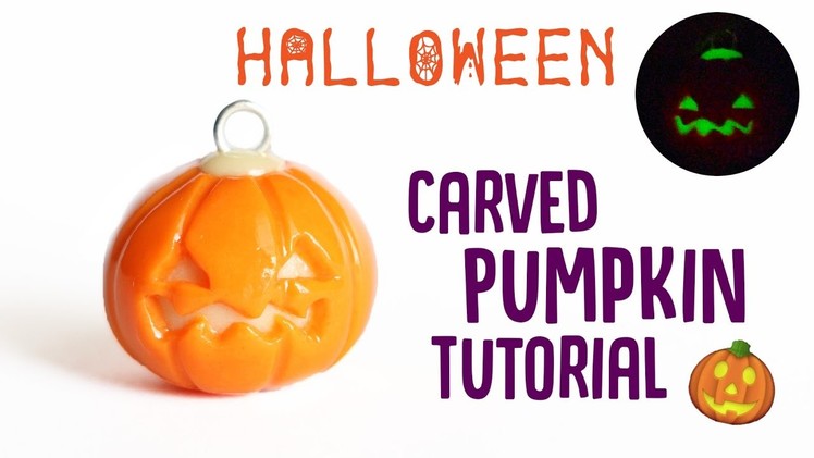 Carved Pumpkin│Polymer Clay Halloween Tutorial