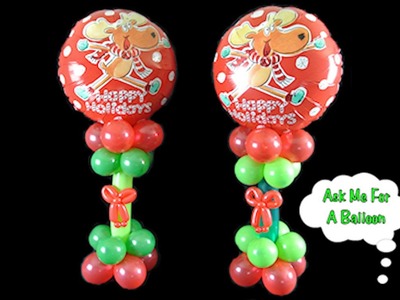 Christmas Balloon Centerpiece Decoration - How To Video Tutorial